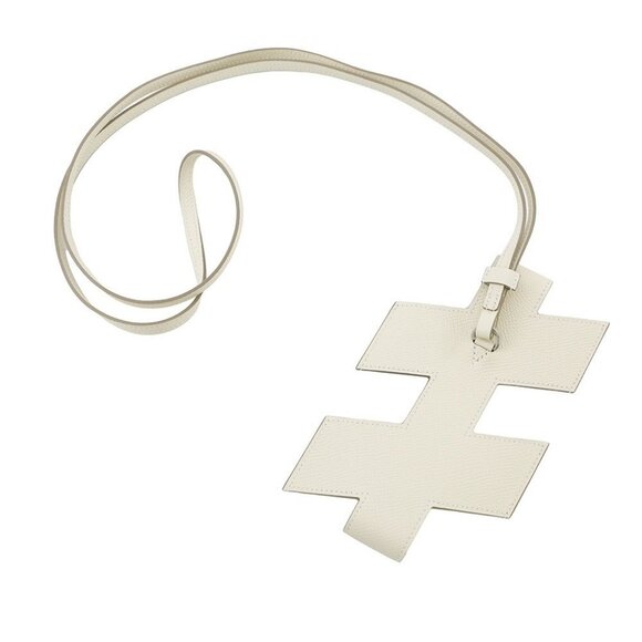 HERMES H Tag Phone Case Epsom Craie - Picture 2 of 11